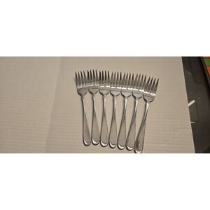 Oneida USA FLIGHT RELIANCE Set of 8 Salad Forks 6 3/4" Stainless Flatware
